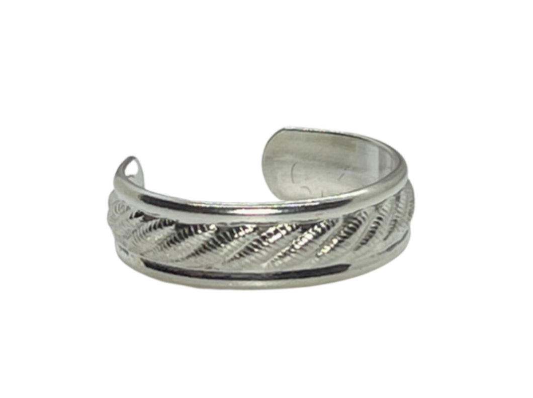 Silver Strength Toe Ring