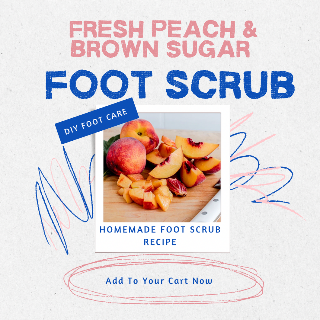 Fresh Peach & Brown Sugar Foot Scrub Recipe
