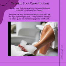 Load image into Gallery viewer, Weekly Foot Care Planner
