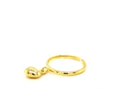 Load and play video in Gallery viewer, 14k Yellow Gold Cuff Puffed Heart Toe Ring
